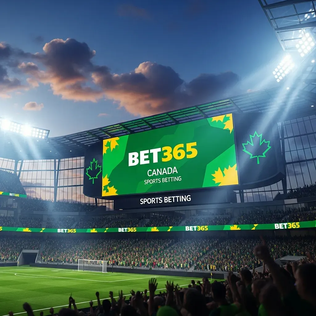 canada bet365 Bet365 Canada sports betting ad on stadium jumbotron with fans